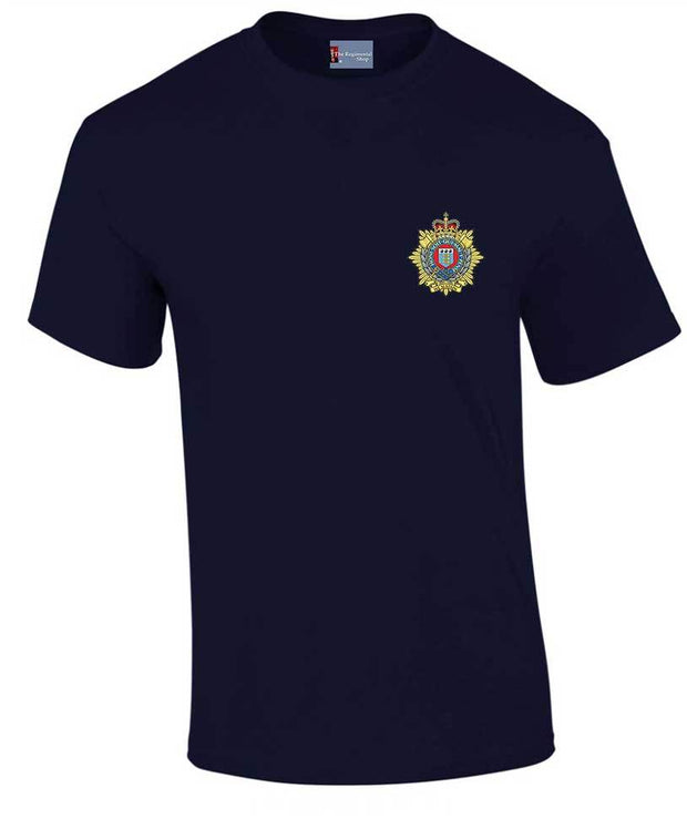 Royal Logistic Corps (RLC) Cotton Regimental T-shirt Clothing - T-shirt The Regimental Shop Small: 34/36" Navy Blue 