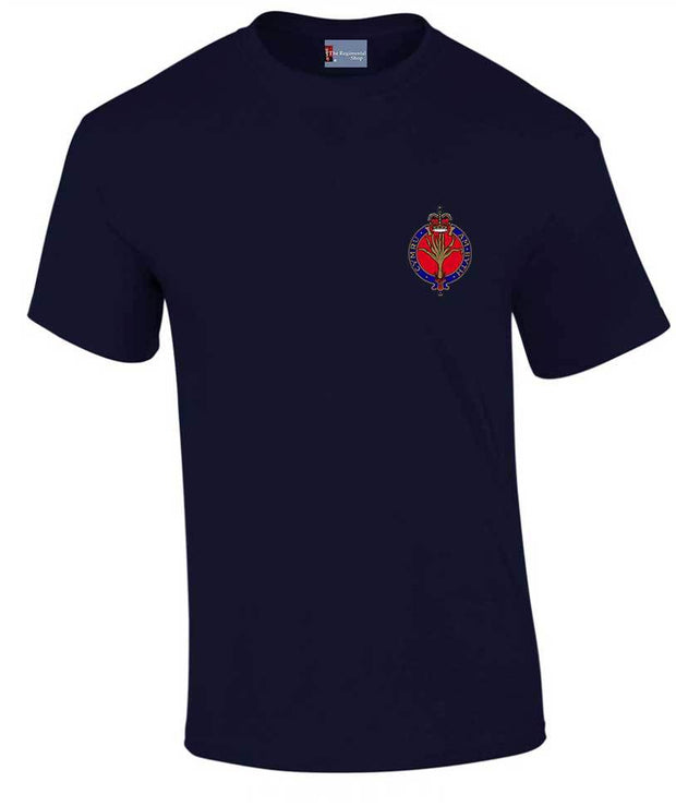 Welsh Guards Cotton T-shirt Clothing - T-shirt The Regimental Shop Small: 34/36" Navy Blue 