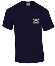The Royal Lancers Cotton T-shirt Clothing - T-shirt The Regimental Shop Small: 34/36" Navy Blue 