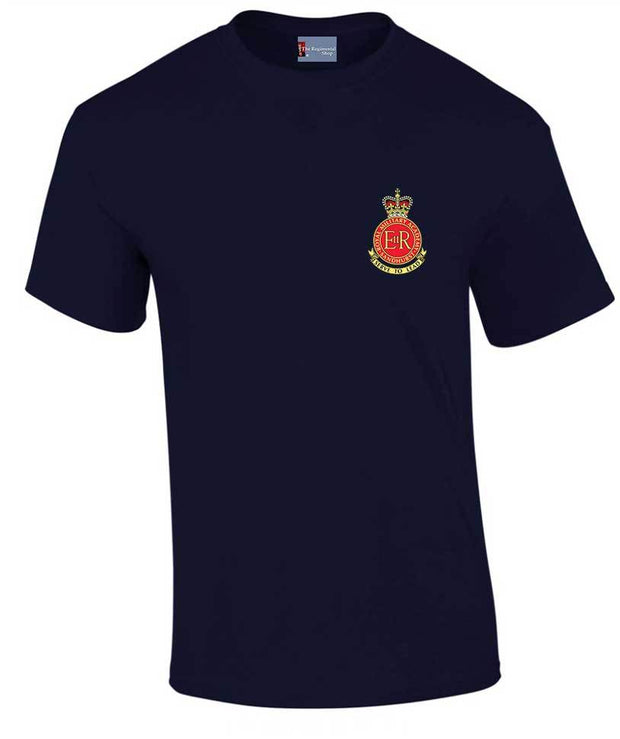 Sandhurst Cotton T-shirt Clothing - T-shirt The Regimental Shop Small: 34/36" Navy Blue 