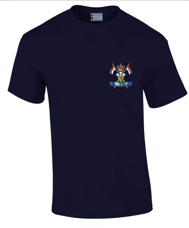 9/12 Royal Lancers Cotton T-shirt Clothing - T-shirt The Regimental Shop Small: 34/36" Navy Blue 