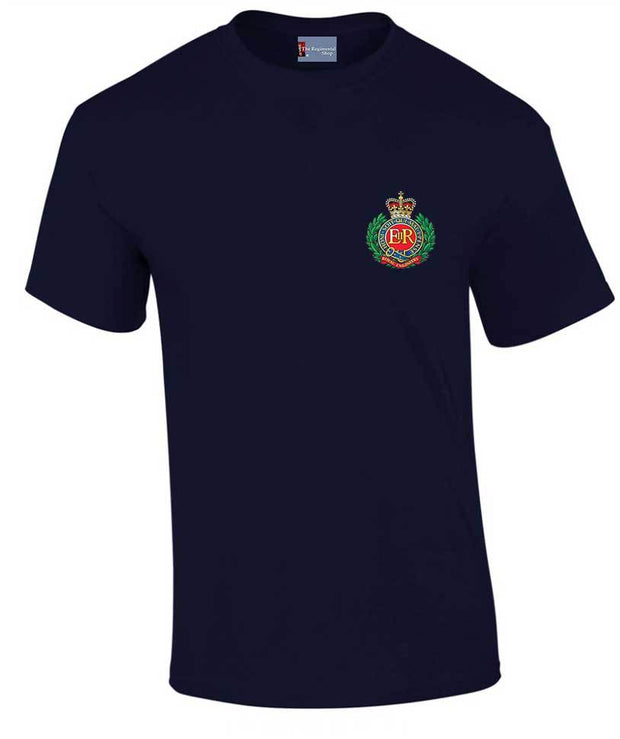 Royal Engineers Cotton Regimental T-shirt Clothing - T-shirt The Regimental Shop Small: 34/36" Navy Blue 