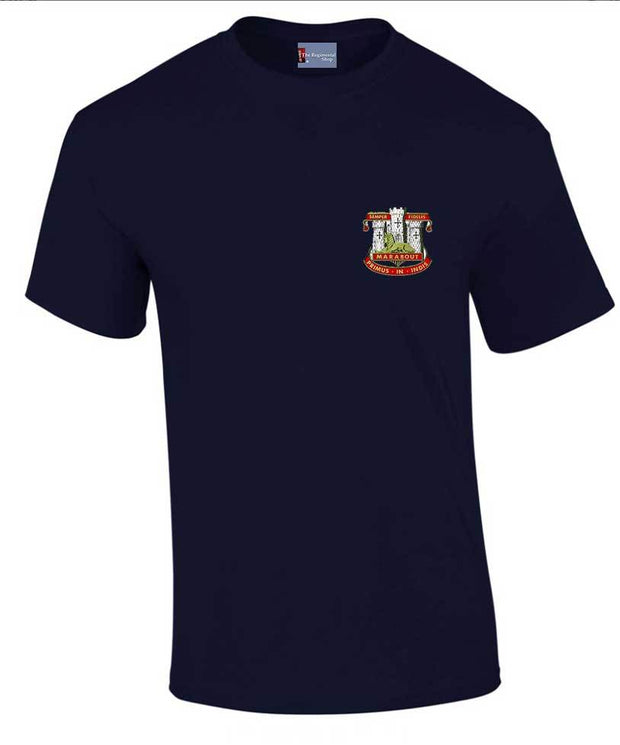 Devonshire and Dorset Cotton Regimental T-shirt Clothing - T-shirt The Regimental Shop Small: 34/36" Navy Blue 