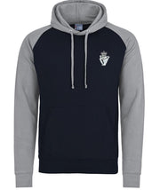 Royal Irish Regiment Premium Baseball Hoodie Clothing - Hoodie The Regimental Shop S (36") Navy/Light Grey 