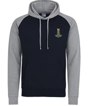 Life Guards Regiment Premium Baseball Hoodie Clothing - Hoodie The Regimental Shop S (36") Charcoal/Light Grey 