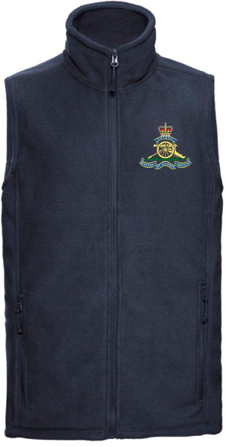 Royal Artillery Premium Outdoor Sleeveless Regimental Fleece (Gilet) Clothing - Gilet The Regimental Shop 33/35" (XS) French Navy 
