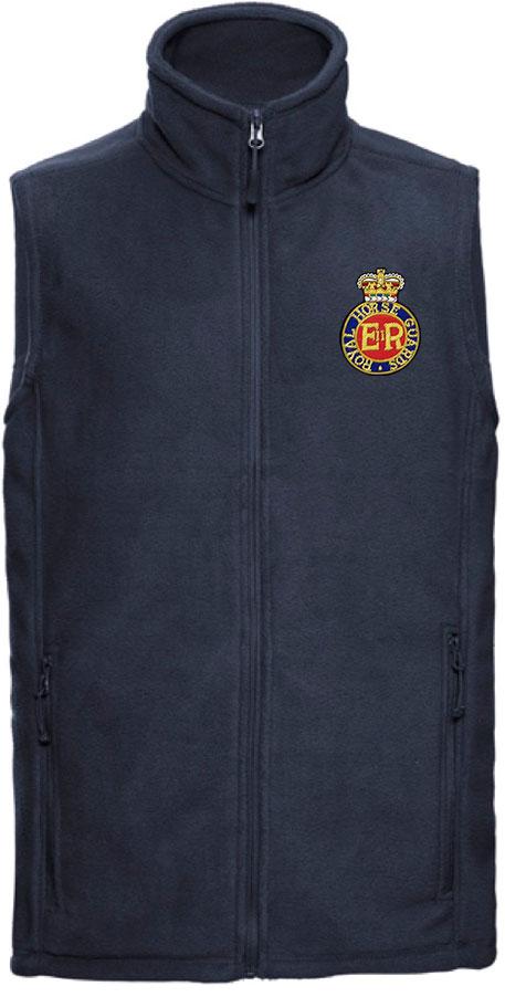 Royal Horse Guards Premium Outdoor Sleeveless Regimental Fleece (Gilet) Clothing - Gilet The Regimental Shop 33/35" (XS) French Navy 