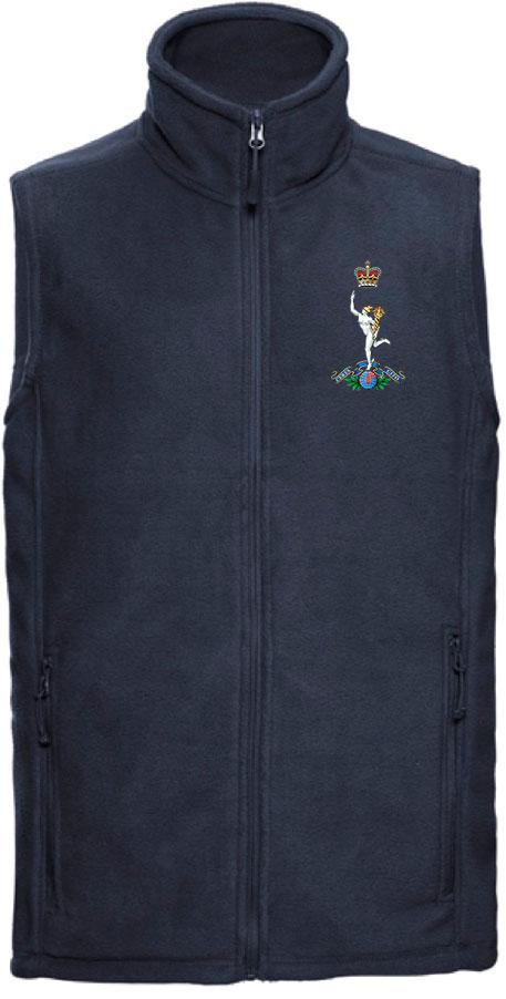 Royal Corps of Signals Premium Outdoor Sleeveless Regimental Fleece (Gilet) Clothing - Gilet The Regimental Shop 33/35" (XS) French Navy 