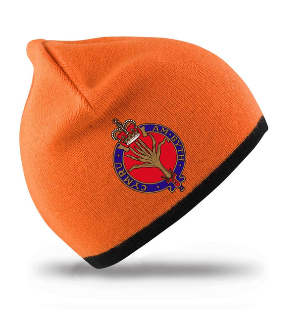 Welsh Guards Regimental Beanie Hat Clothing - Beanie The Regimental Shop Orange/Black one size fits all 
