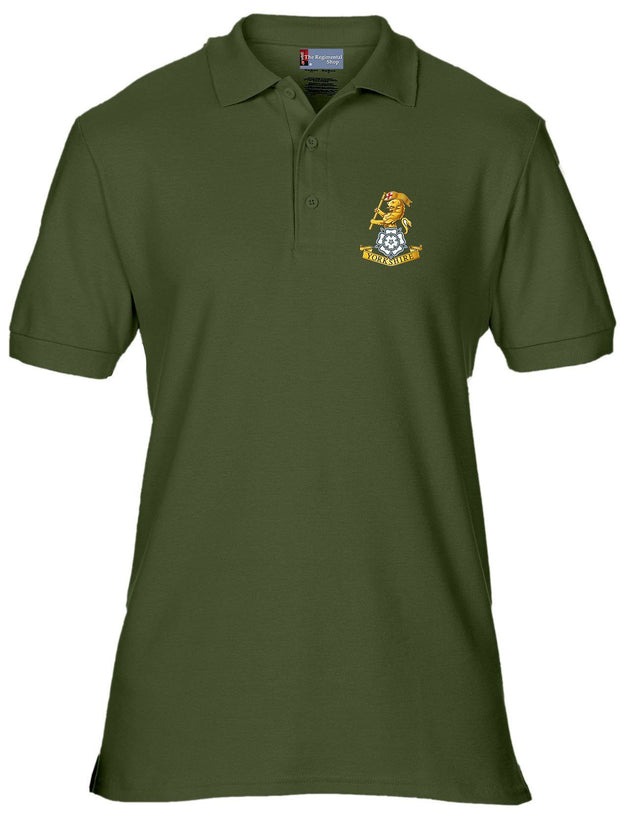 The Royal Yorkshire Regiment Polo Shirt Clothing - Polo Shirt The Regimental Shop 36" (S) Olive 