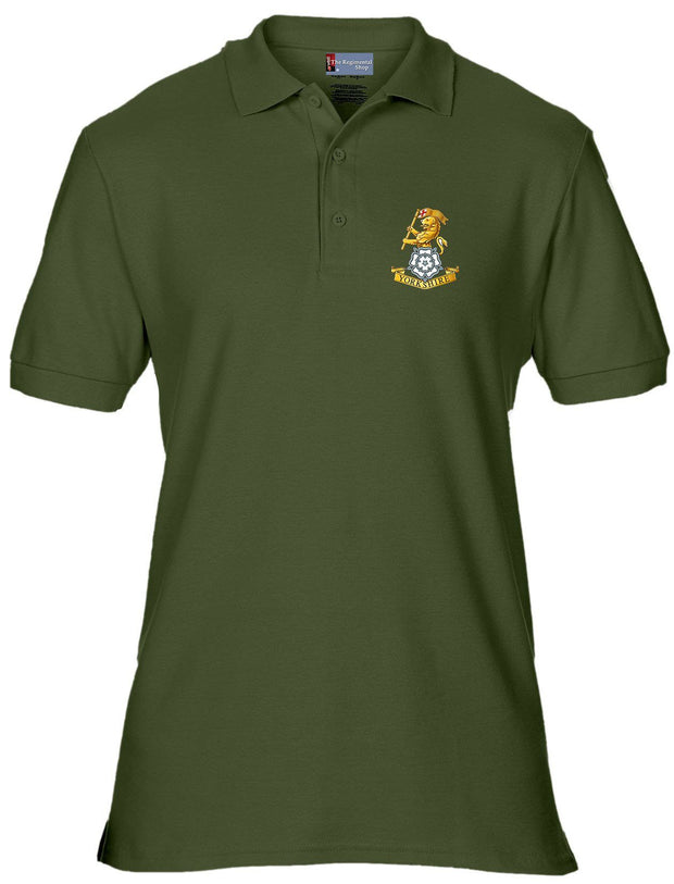 The Royal Yorkshire Regiment Polo Shirt Clothing - Polo Shirt The Regimental Shop 42" (L) Olive 