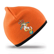 REME Regimental Beanie Hat Clothing - Beanie The Regimental Shop Orange/Black one size fits all 