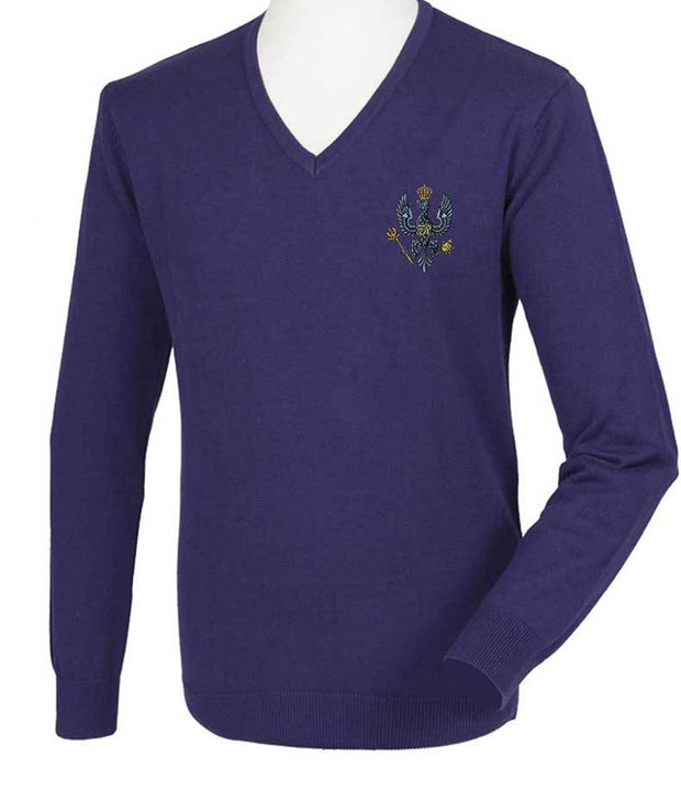 King's Royal Hussars Regimental Lightweight Jumper Clothing - Lightweight Jumper The Regimental Shop XXS: 32/34" Purple 
