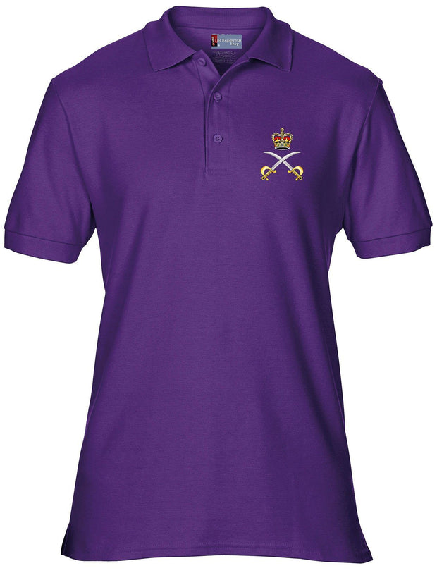 Royal Army Physical Training Corps (RAPTC) Polo Shirt Clothing - Polo Shirt The Regimental Shop 36" (S) Purple Queen's Crown