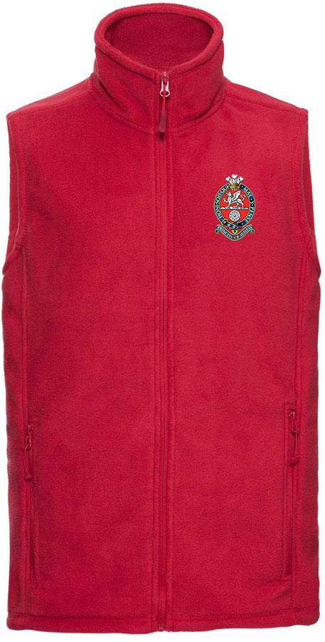 Princess of Wales's Royal Regiment Premium Outdoor Sleeveless Regimental Fleece (Gilet) Clothing - Gilet The Regimental Shop