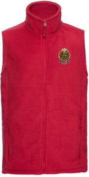Queen's Regiment Premium Outdoor Sleeveless Fleece (Gilet) Clothing - Gilet The Regimental Shop 33/35" (XS) Red 