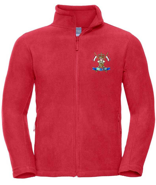 9th/12th Royal Lancers Premium Outdoor Fleece Clothing - Fleece The Regimental Shop 33/35" (XS) Red