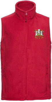 Devonshire & Dorset Regiment Premium Outdoor Sleeveless Fleece (Gilet) Clothing - Gilet The Regimental Shop 33/35" (XS) Red 