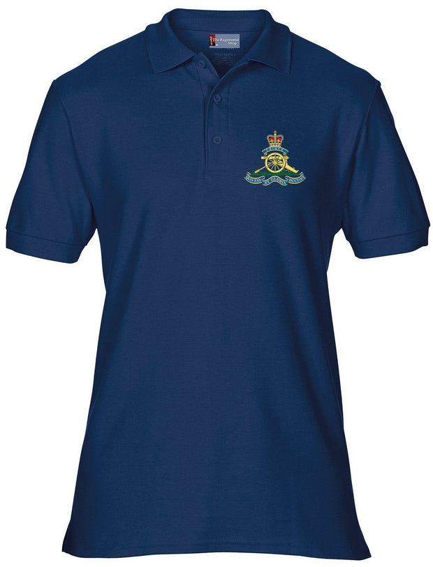 Royal Artillery Regimental Polo Shirt Clothing - Polo Shirt The Regimental Shop 36" (S) Navy Blue 