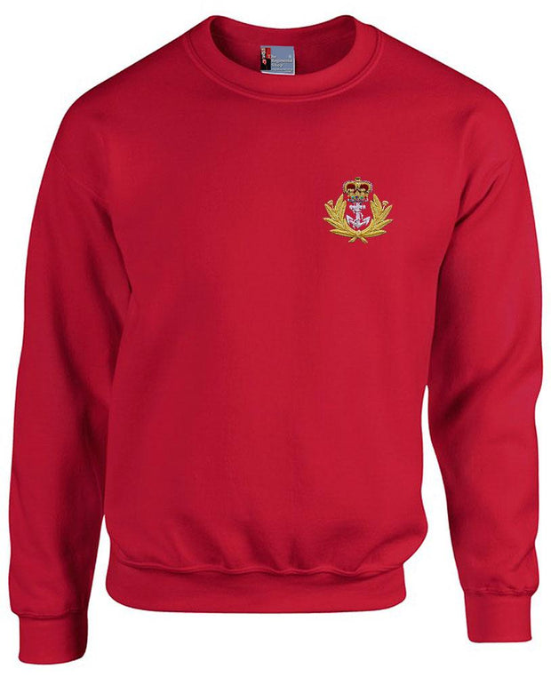 Royal Navy Heavy Duty Sweatshirt (Cap Badge) Clothing - Sweatshirt The Regimental Shop 38/40" (M) Red 