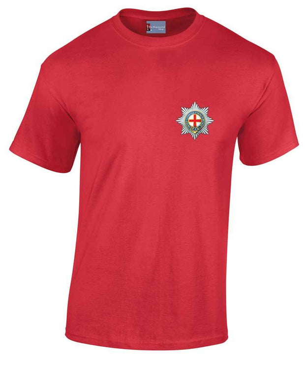 Coldstream Guards Cotton T-shirt Clothing - T-shirt The Regimental Shop Small: 34/36" Red 