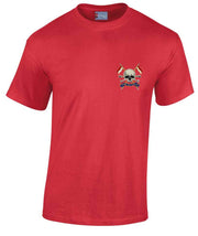 The Royal Lancers Cotton T-shirt Clothing - T-shirt The Regimental Shop Small: 34/36" Red 
