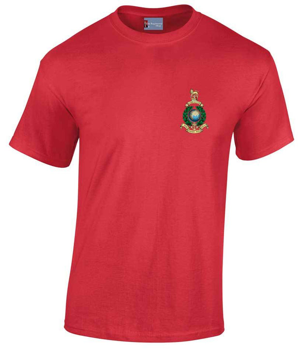 Royal Marines Cotton Regimental T-shirt Clothing - T-shirt The Regimental Shop Small: 34/36" Red 