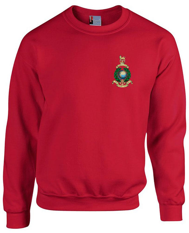 Royal Marines Heavy Duty Regimental Sweatshirt Clothing - Sweatshirt The Regimental Shop 38/40" (M) Red 