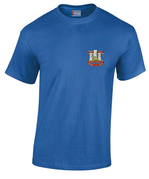 Devonshire and Dorset Cotton Regimental T-shirt Clothing - T-shirt The Regimental Shop Small: 34/36" Royal Blue 