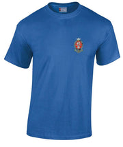 Princess of Wales's Royal Regiment Cotton T-shirt Clothing - T-shirt The Regimental Shop Small: 34/36" Royal Blue 