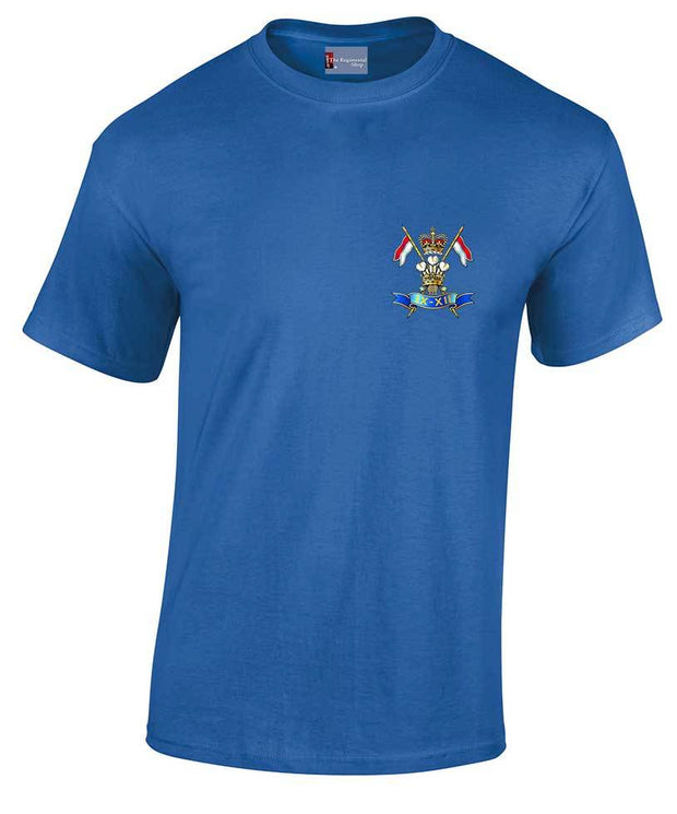 9/12 Royal Lancers Cotton T-shirt Clothing - T-shirt The Regimental Shop Small: 34/36" Royal Blue 