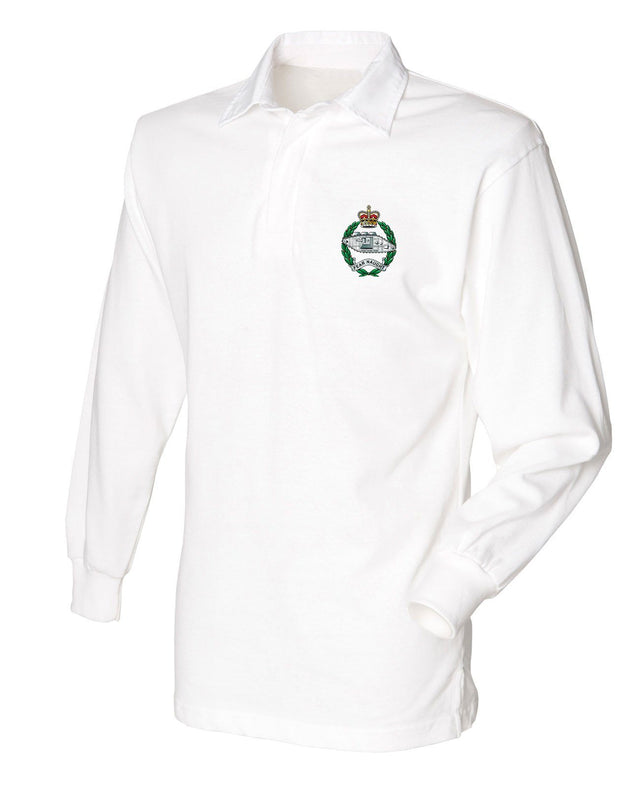 Royal Tank Regiment (RTR) Rugby Shirt Clothing - Rugby Shirt The Regimental Shop 36" (S) White 