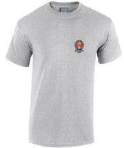 Princess of Wales's Royal Regiment Cotton T-shirt Clothing - T-shirt The Regimental Shop Small: 34/36" Sports Grey 