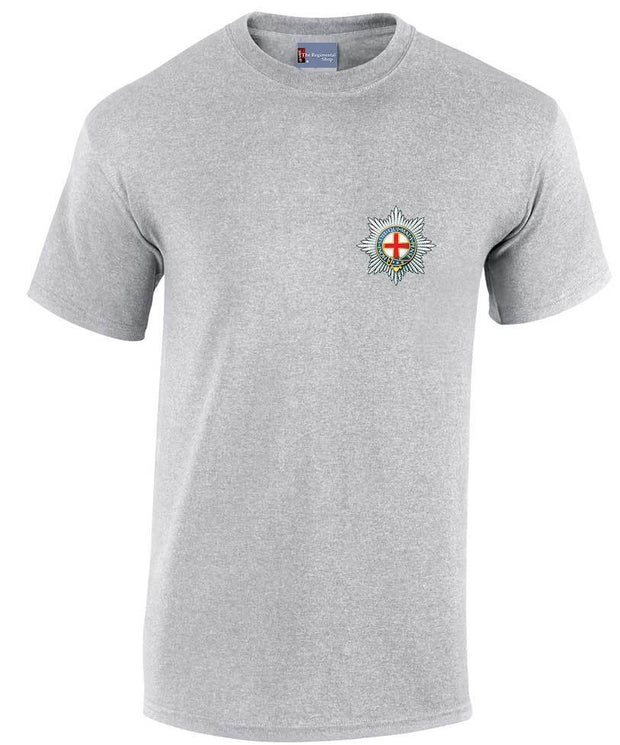 Coldstream Guards Cotton T-shirt Clothing - T-shirt The Regimental Shop Small: 34/36" Sports Grey 