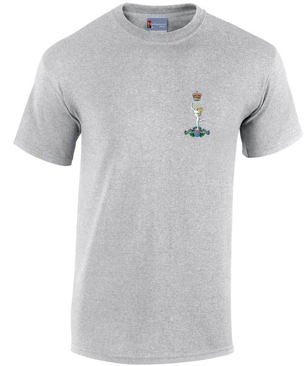 Royal Corps of Signals Cotton regimental T-shirt Clothing - T-shirt The Regimental Shop Small: 34/36" Sports Grey 