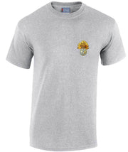 Royal Regiment of Fusiliers Cotton T-shirt Clothing - T-shirt The Regimental Shop Small: 34/36" Sports Grey 