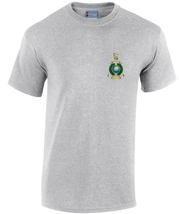 Royal Marines Cotton Regimental T-shirt Clothing - T-shirt The Regimental Shop Small: 34/36" Sports Grey 