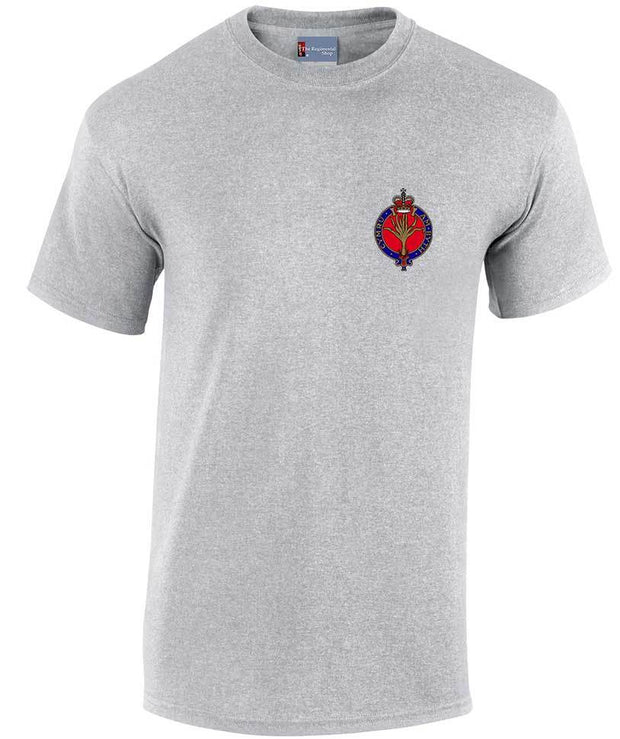 Welsh Guards Cotton T-shirt Clothing - T-shirt The Regimental Shop Small: 34/36" Sports Grey 