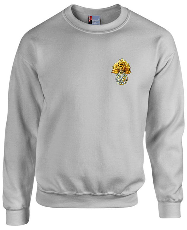 Royal Regiment of Fusiliers Heavy Duty Regimental Sweatshirt Clothing - Sweatshirt The Regimental Shop 38/40" (M) Sports Grey 