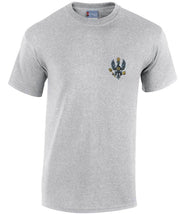 King's Royal Hussars (KRH) Cotton T-shirt Clothing - T-shirt The Regimental Shop Small: 34/36" Sports Grey 