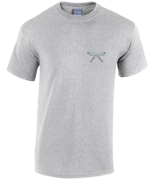 Gurkha Brigade Cotton T-shirt Clothing - T-shirt The Regimental Shop Small: 34/36" Sports Grey 