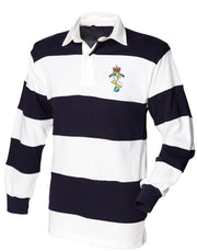 REME Rugby Shirt Clothing - Rugby Shirt The Regimental Shop 36" (S) White-Navy  Stripes 