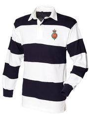 Household Cavalry Rugby Shirt Clothing - Rugby Shirt The Regimental Shop 36" (S) White-Navy  Stripes 