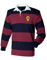 Royal Regiment of Fusiliers Rugby Shirt Clothing - Rugby Shirt The Regimental Shop 36" (S) Maroon-Navy Stripes 