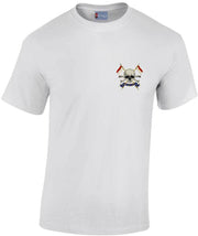 The Royal Lancers Cotton T-shirt Clothing - T-shirt The Regimental Shop Small: 34/36" White 