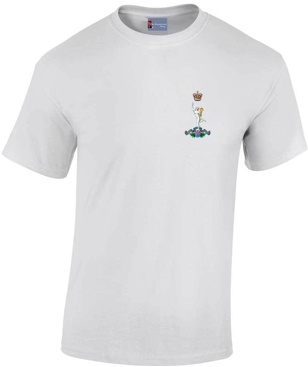 Royal Corps of Signals Cotton regimental T-shirt Clothing - T-shirt The Regimental Shop Small: 34/36" White 