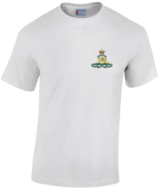 Royal Artillery Cotton T-shirt Clothing - T-shirt The Regimental Shop Small: 34/36" White 