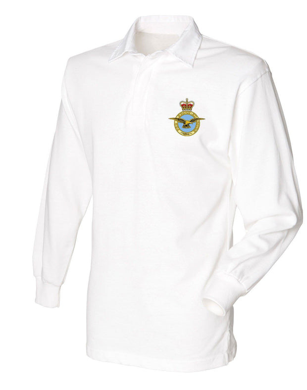 RAF (Royal Air Force) Rugby Shirt Clothing - Rugby Shirt The Regimental Shop 36" (S) White 