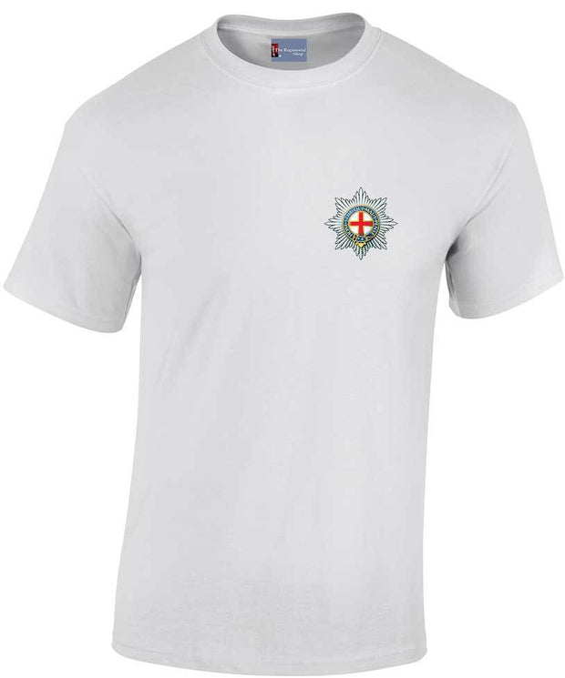 Coldstream Guards Cotton T-shirt Clothing - T-shirt The Regimental Shop Small: 34/36" White 